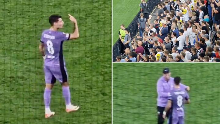 Fans spot Dominik Szoboszlai winding up LASK fans after Europa League win for Liverpool