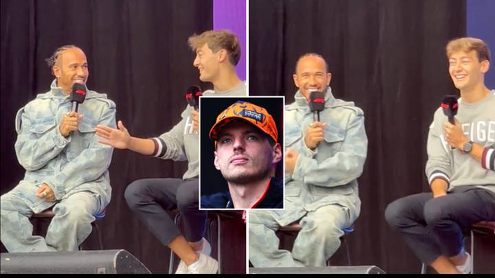 George Russell fires cheeky shot at Max Verstappen and Red Bull in the fanzone