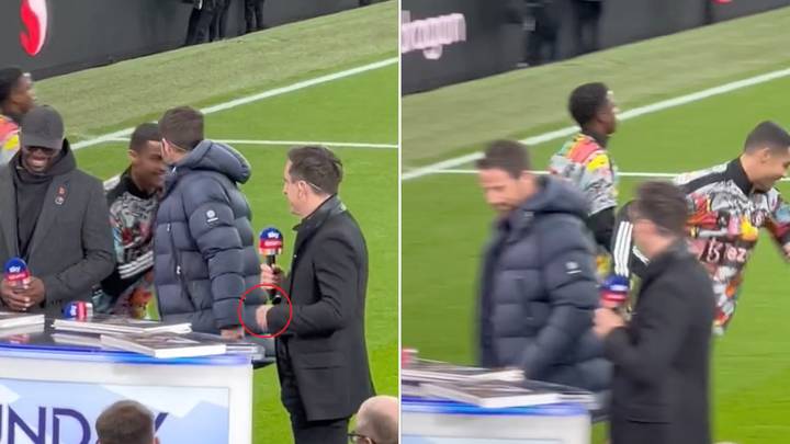 New angle of Cristiano Ronaldo brutally snubbing Gary Neville shows how painfully awkward it was