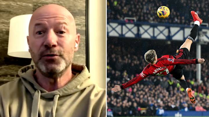 Alan Shearer's X-rated response after being told what the xG was for Alejandro Garnacho's wonder goal