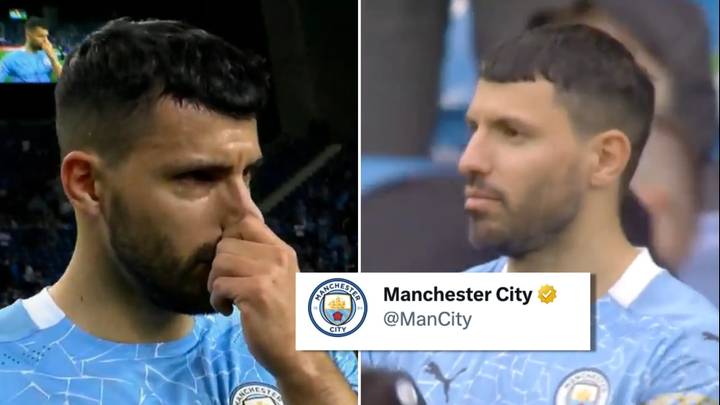 Fans have spotted a major error in Man City's post about Sergio Aguero