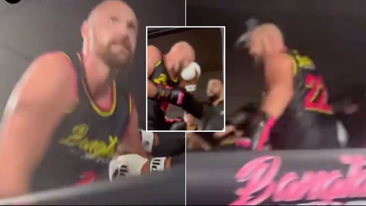 Tyson Fury got punched in the face by fan during light spar