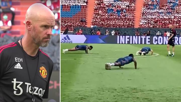 Footage Of Manchester United Players Being Forced To Do Press-Ups After Conceding Has Emerged