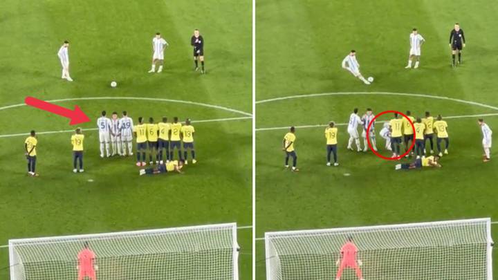 Fan notices genius tactic for Lionel Messi’s free kick, the keeper didn’t stand a chance