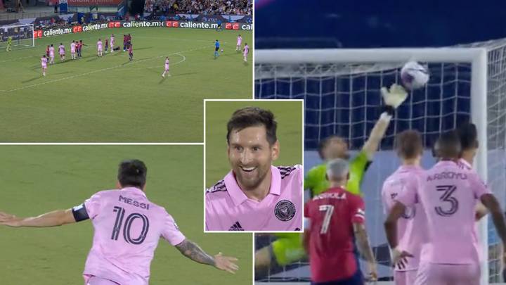 Lionel Messi scores outrageous top bins free-kick to equalise in the 85th minute
