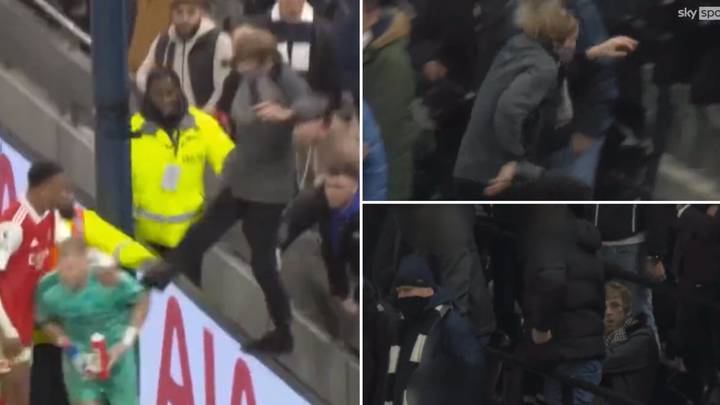 Spurs fans appear to 'protect' Aaron Ramsdale attacker in shocking new footage
