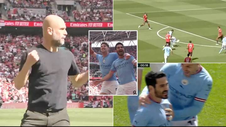 Man City beat Man United to win first Manchester derby FA Cup final, the treble is on