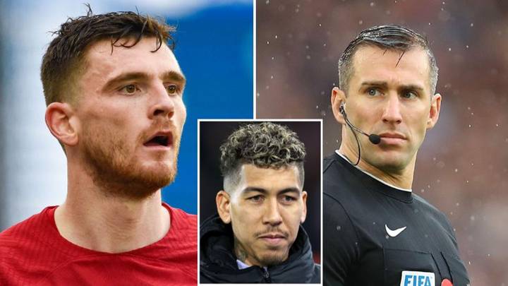 Roberto Firmino speaks out on Andy Robertson elbow incident as linesman stood down