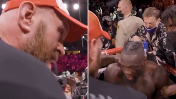 Footage Emerges Of Exactly What Deontay Wilder Said To Tyson Fury After The Fight