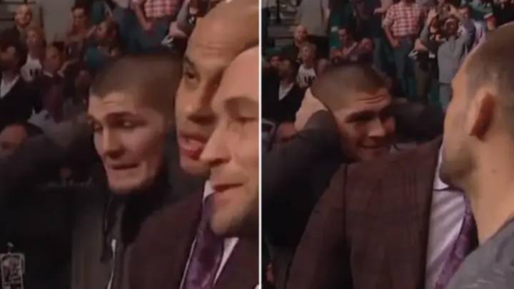 Never forget Khabib's reaction after Conor McGregor knocked out Jose Aldo in 13 seconds