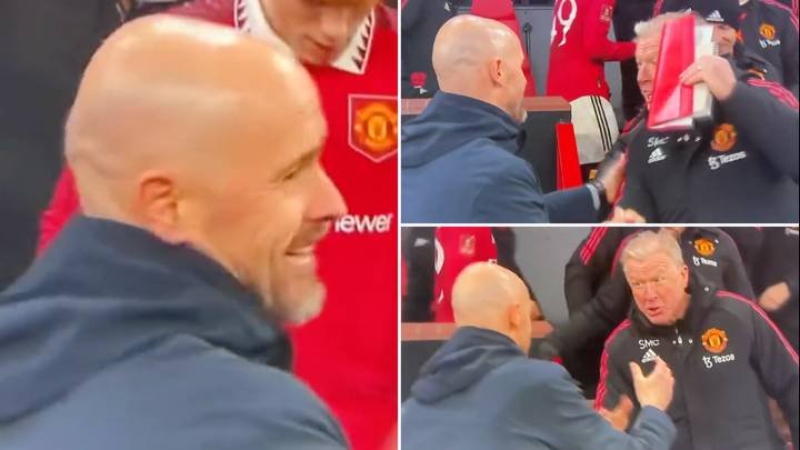 Steve McClaren embraces Erik ten Hag in heartwarming moment after Man United win, fans think they know what he said