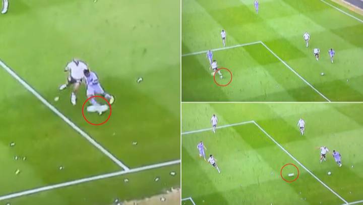 Crazy moment player kicked second ball to knock Vinicius Jr over during Real Madrid defeat