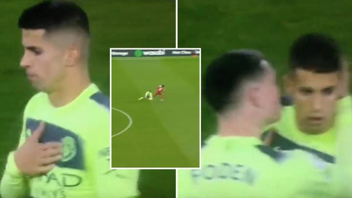 Footage shows emotional Joao Cancelo take full responsibility for Man City's defeat to Liverpool