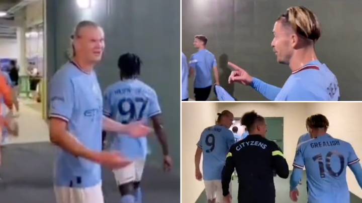 Erling Haaland And Jack Grealish Already Have A Bromance As Tunnel Footage From Bayern Win Emerges