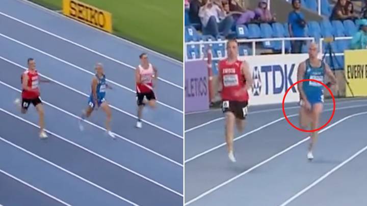 Runner comes last in 400m dash after his 'penis came out In the middle of the race'