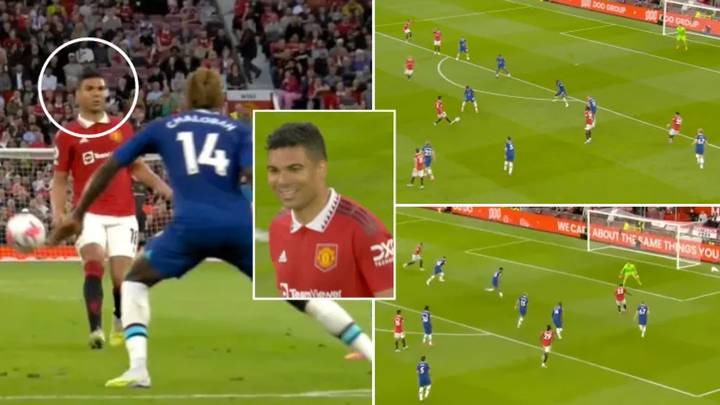 Man United fans can't get enough of Casemiro's outrageous no-look pass to Jadon Sancho