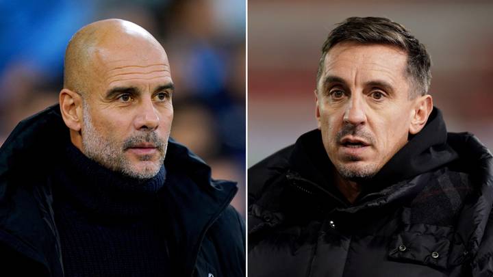 "He's going to..." - Neville predicts Guardiola's tactics for Arsenal vs Man City title clash