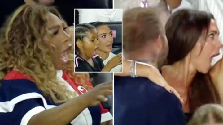 Reactions of Serena Williams, Kim Kardashian and David Beckham after Lionel Messi scores last minute winner