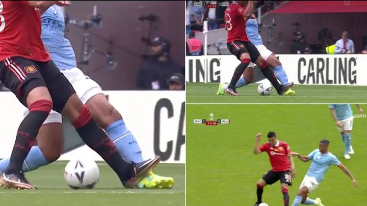 Casemiro produces horrific challenge on Manuel Akanji, doesn't even get a yellow card