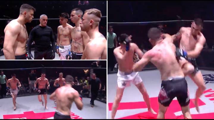 MMA fighter Eduardo Riego somehow wins 3-on-1 bout at insane event in Spain