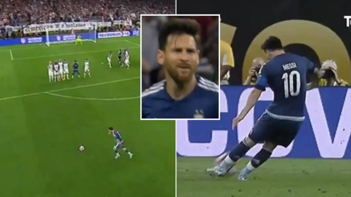 The best free kick of Lionel Messi's career even left him speechless