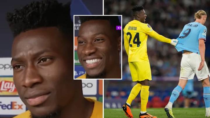 Fans hail Andre Onana's 'aura' after he gives ice-cold response when asked if he's afraid of Erling Haaland
