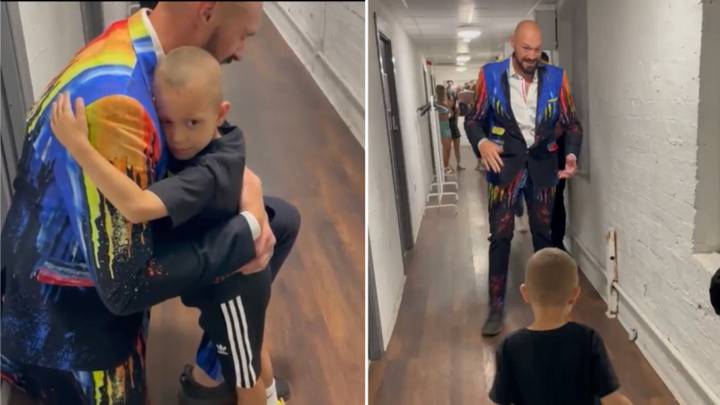 Tyson Fury Shows His Class Again During Meeting With Young Cancer Patient River Rhodes