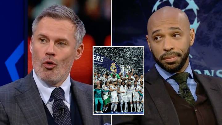 Thierry Henry couldn't take it when Jamie Carragher called Real Madrid the 'luckiest' team to win the Champions League