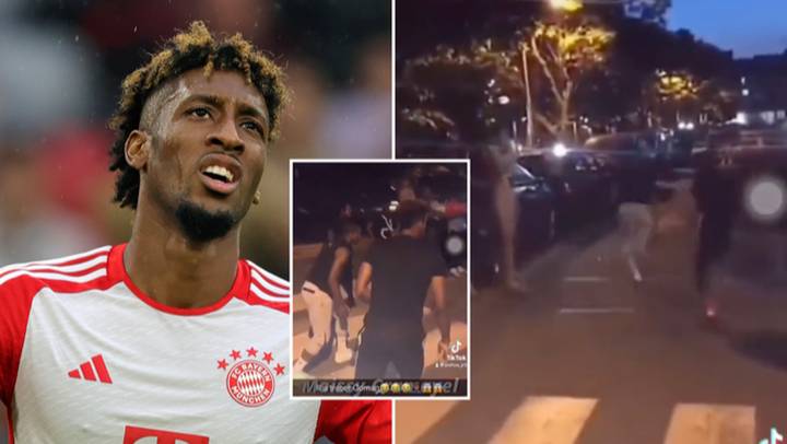 Bayern Munich star Kingsley Coman 'beaten in street race' as footage emerges