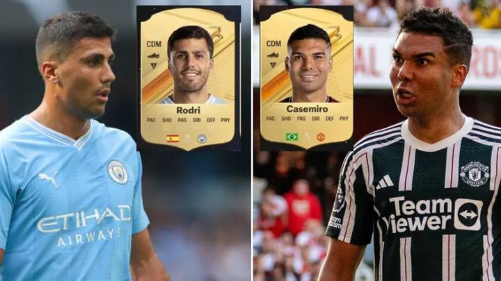 Fans genuinely can't believe Rodri and Casemiro are the SAME rating in EA FC 24