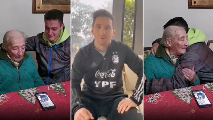 When Lionel Messi recorded a video for 100-year-old fan who documented his every goal