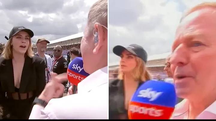 Martin Brundle savaged Cara Delevingne after she refused a grid walk interview at British GP