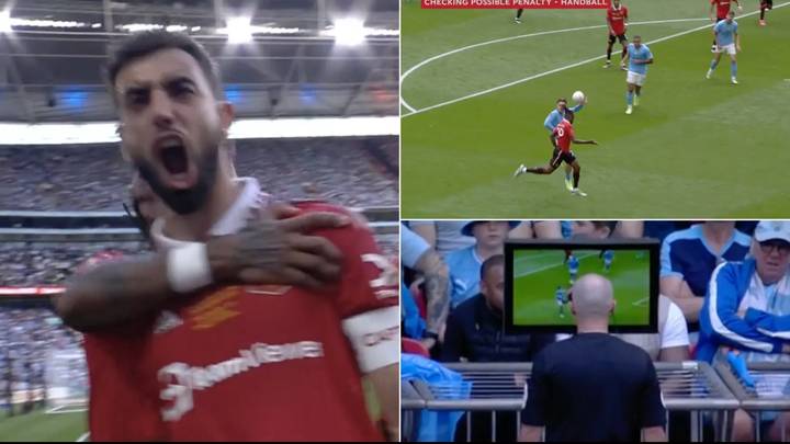 VAR controversy as Man United awarded penalty in FA Cup final following Jack Grealish handball