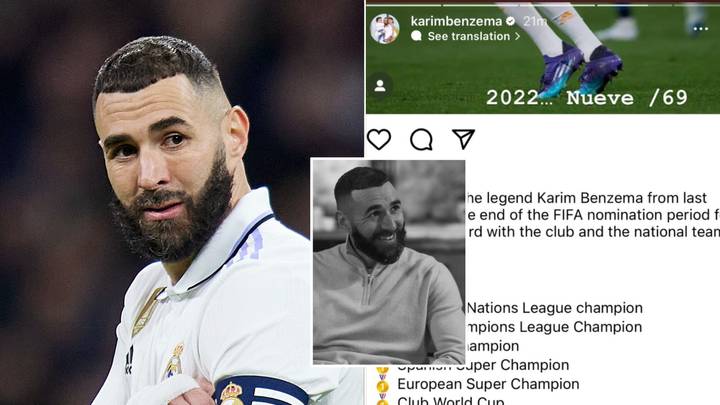 Karim Benzema posts ANOTHER dig at not winning the FIFA Best award