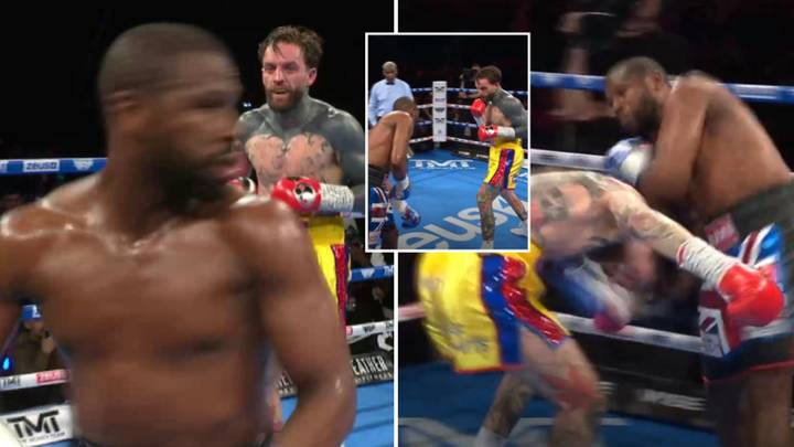 Floyd Mayweather goes the distance with Aaron Chalmers in exhibition bout