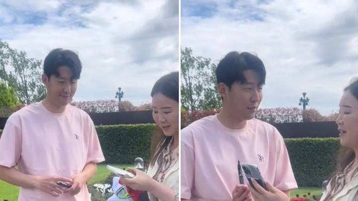 Son Heung-min couldn't take selfie with fan using her phone because of strict rule