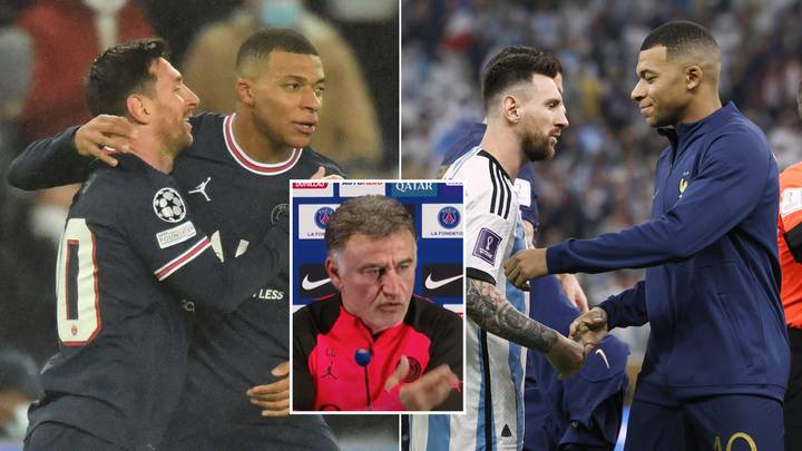 PSG manager asked if there's a feud between Lionel Messi and Kylian Mbappe, blames Emi Martinez