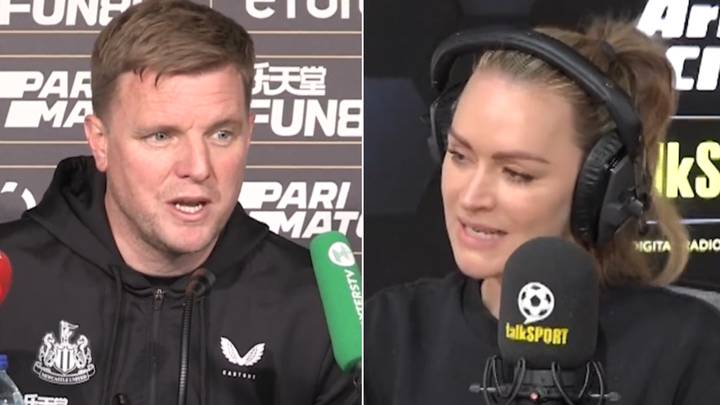 Laura Woods hits back at Eddie Howe's Arsenal complaints with epic response