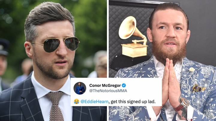 Former boxing champ Carl Froch wants to fight Conor McGregor 'in the cage', the Irishman is more than up for it