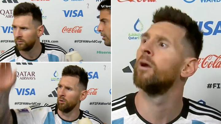 It all kicked off during Lionel Messi's post-match interview, he called someone a 'fool'
