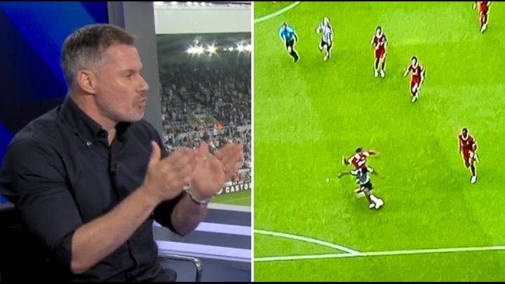 "I still don't believe that's a red card" - Jamie Carragher disagrees on Liverpool red card decision