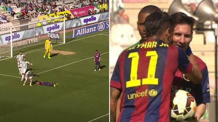 Fans are remembering Lionel Messi's penalty gesture to Neymar in 2015, he's the most unselfish player of all time