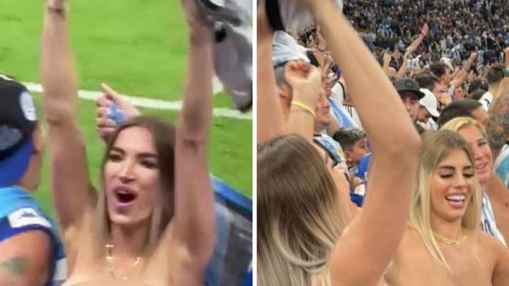 Topless Argentina fan who flashed during World Cup final escapes punishment in Qatar