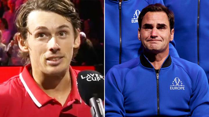 Aussie tennis player booed by fans for comments during Roger Federer's farewell