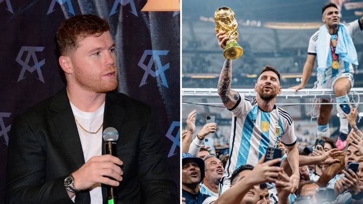 Canelo Alvarez has reacted to Lionel Messi and Argentina winning the World Cup following feud