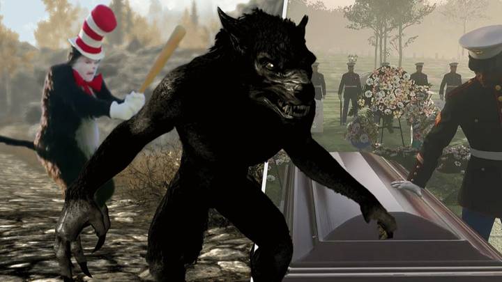 Lone 'Skyrim' Bandit Attempts To Rob A Werewolf - It Doesn't End Well