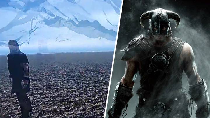 Skyrim player loads up PS3 version after 7 years to find glitched-out hellscape
