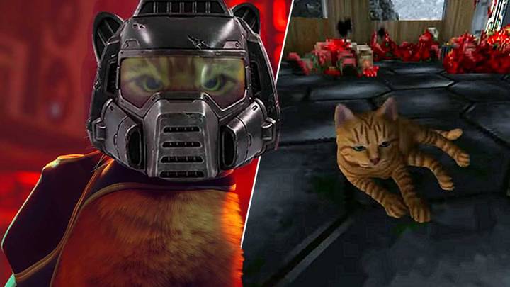'DOOM' Mod Replaces Doomguy With The Cat From 'Stray'