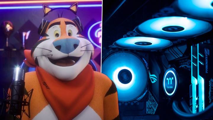 Tony The Tiger Is Now A Twitch Streamer With A Milk Cooled PC