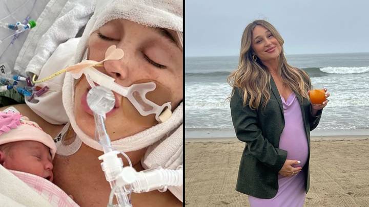 Influencer wakes from coma to meet her newborn baby